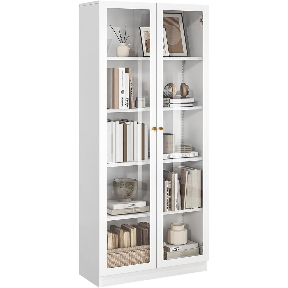 Collectible Collection - 70.87 Tall Metal Bookshelf, 5-Tier Display