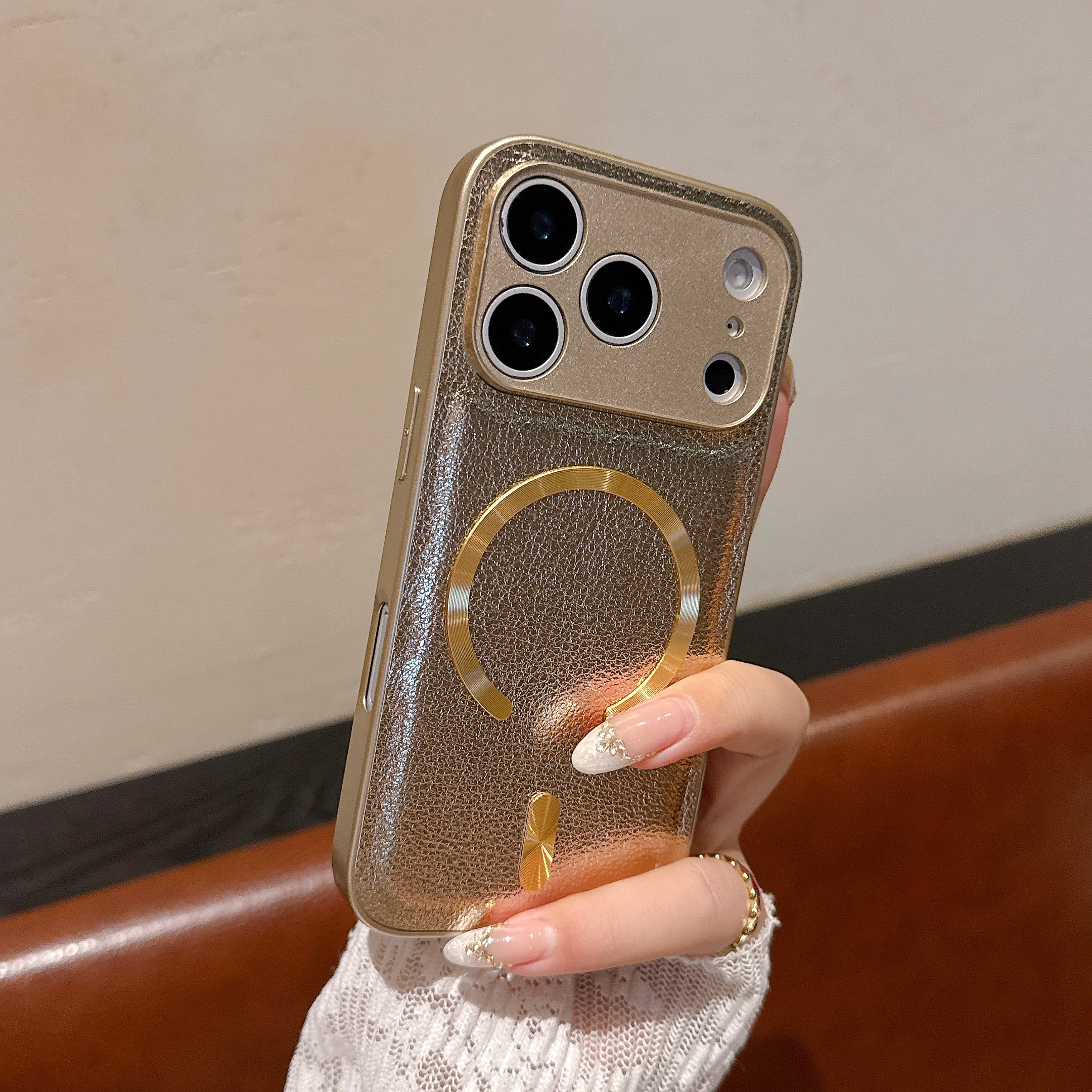 Camera Leather Case - Camera Protector Magnetic PU L eather