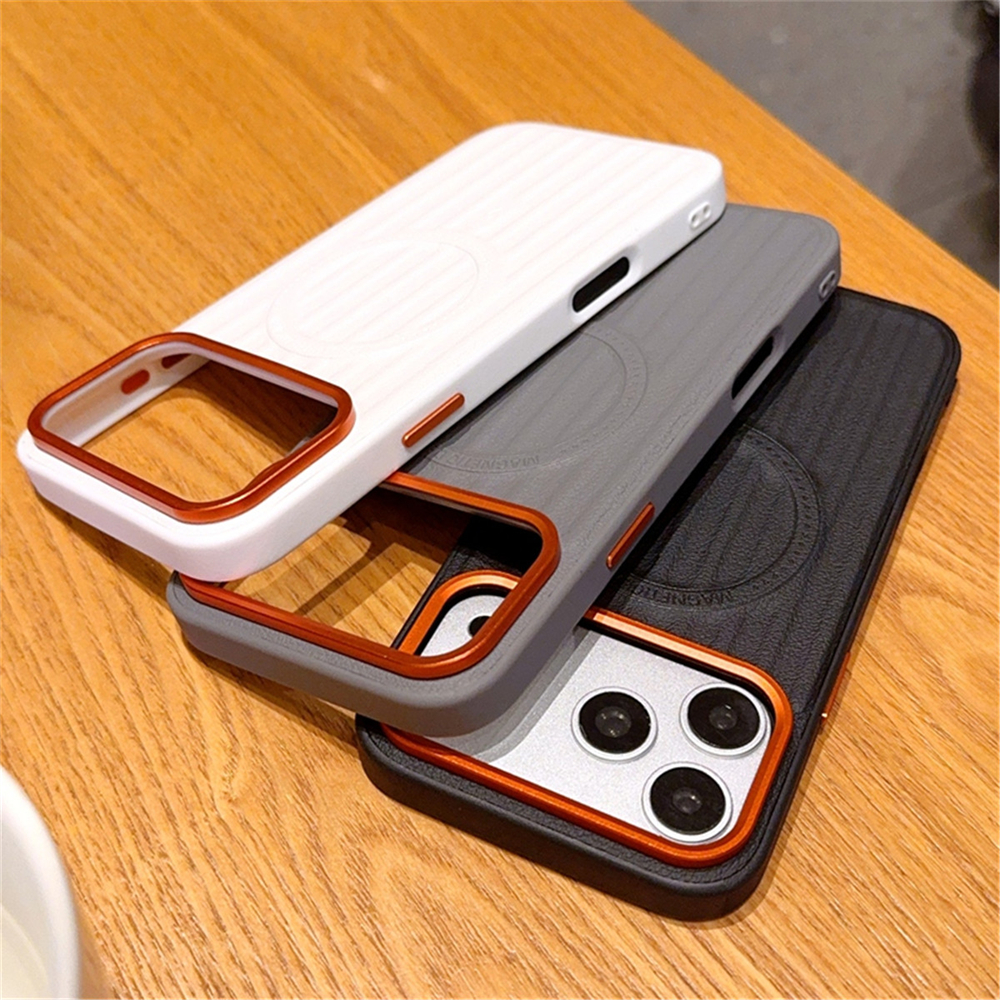 Camera Leather Case - Magnetic Metal Alloy Camera Case For
