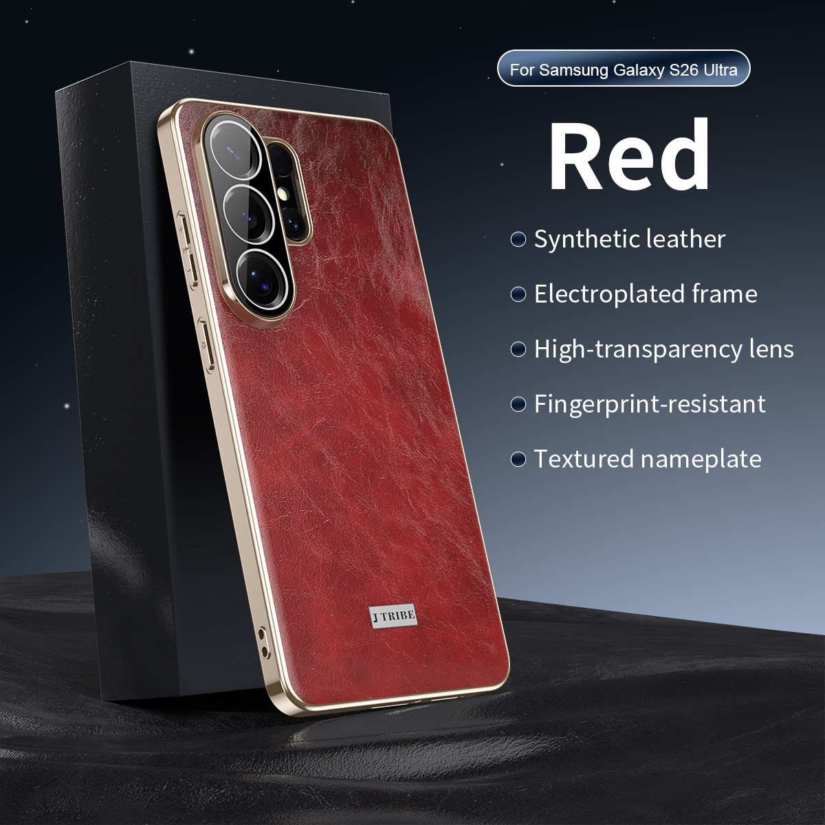 Camera Leather Case - Luxury Business Oil-Wax Textured Vegan Leather