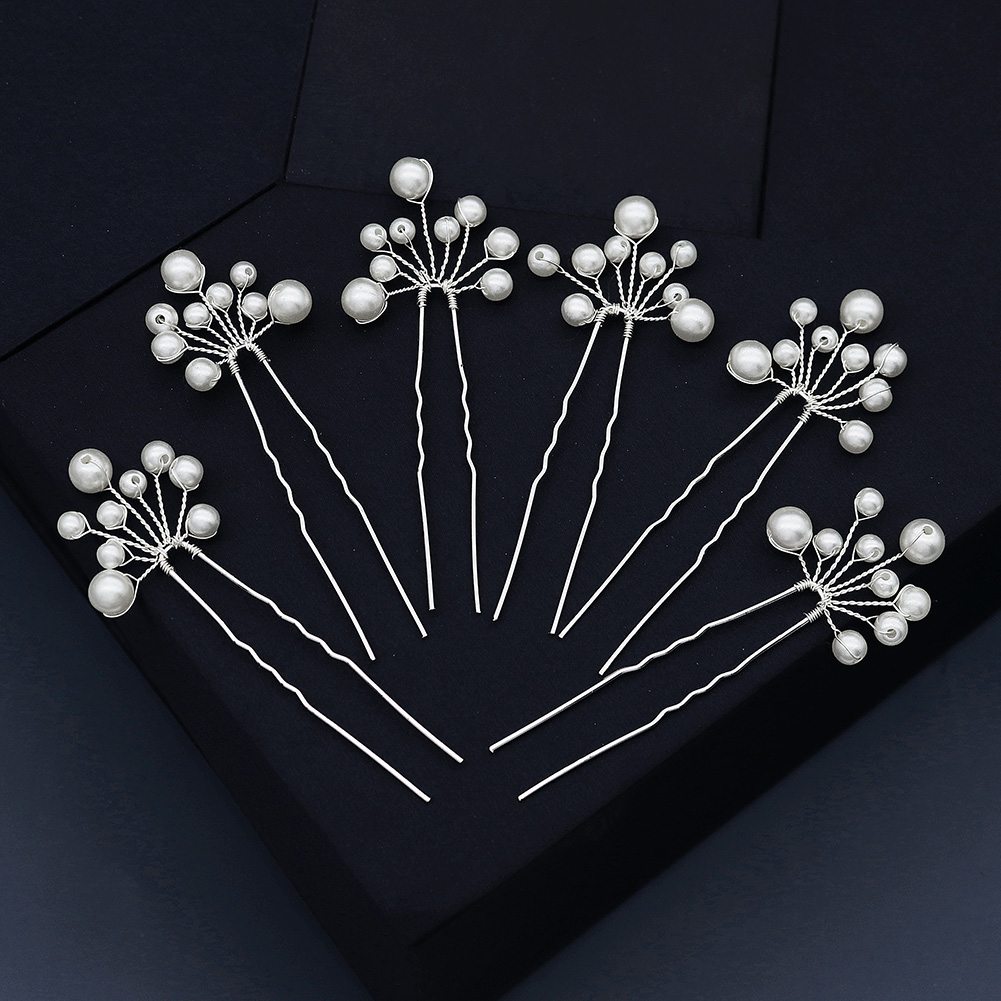 Vintage Collectibles For Sale - Vintage Pearl Flower Hairpin Set Elegant