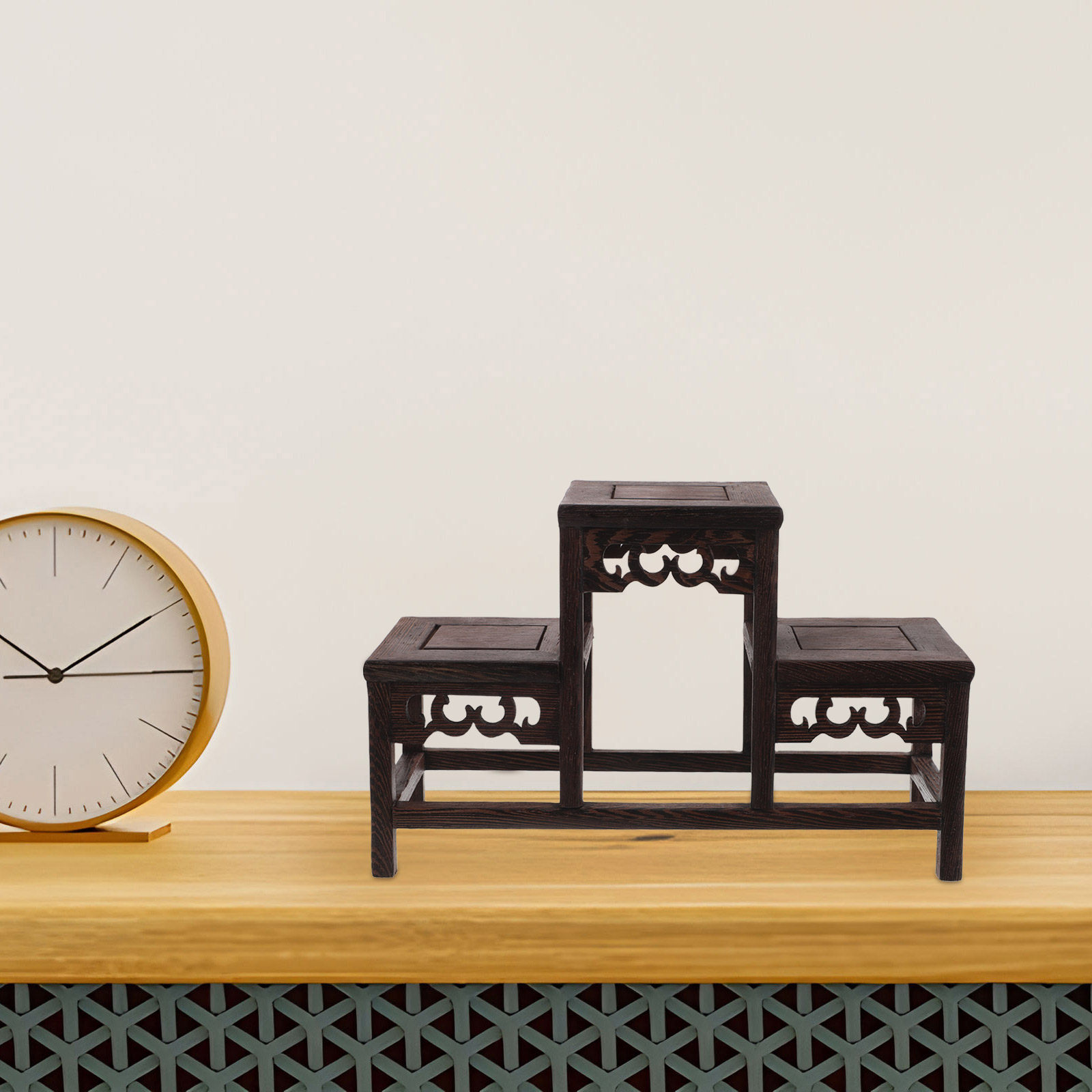 Natural Wood 3 Tier Display Sh – Vintage Items Collection recenzja i cena