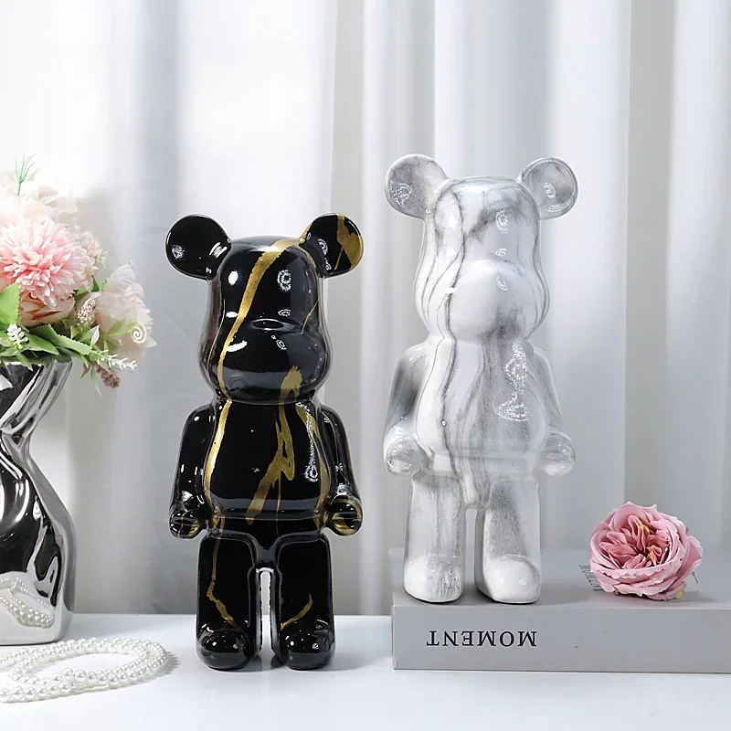 28cm Aesthetic Bear Figure Res – Vintage Collectible Marbles recenzja i cena