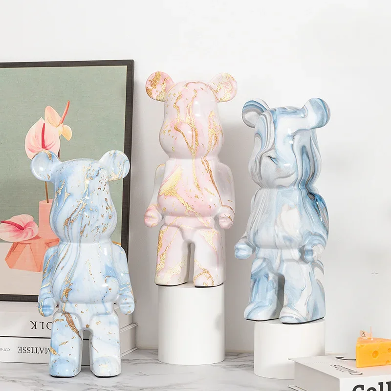 28cm Aesthetic Bear Figure Res – Vintage Collectible Marbles recenzja i cena