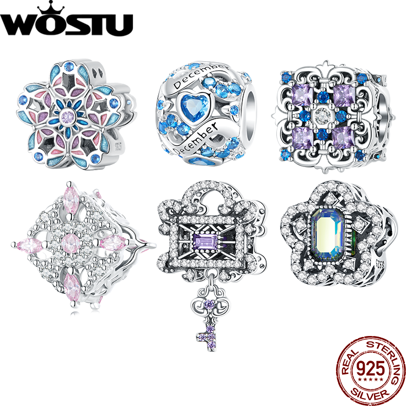 WOSTU 925 Sterling Silver Colo – Vintage Collectible Jewelry recenzja i cena