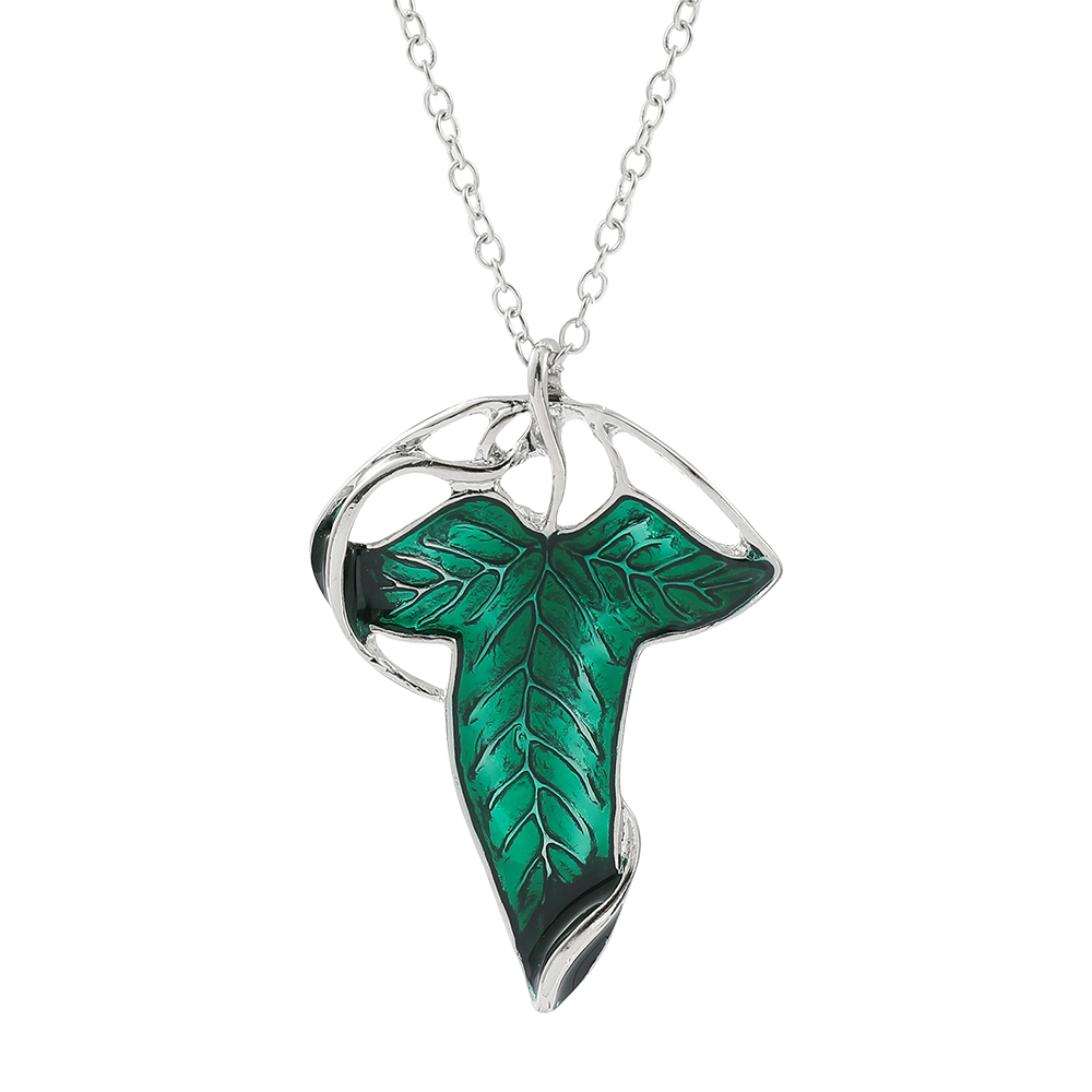 Vintage Green Leaf Pendant Nec – Vintage Items recenzja i cena