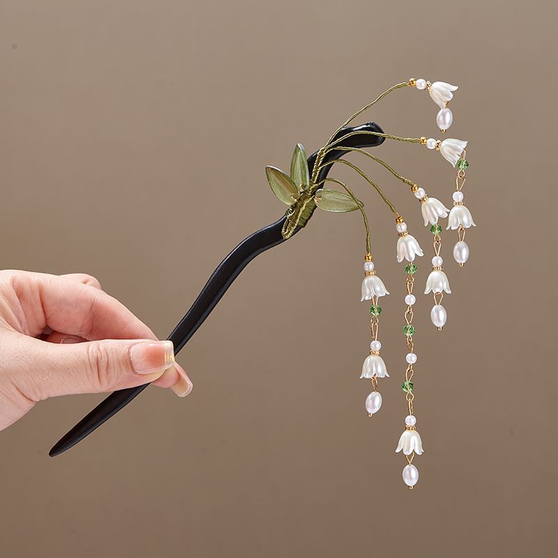 Wooden Flower Hairpin Vintage  – Vintage Collectibles For Sale recenzja i cena