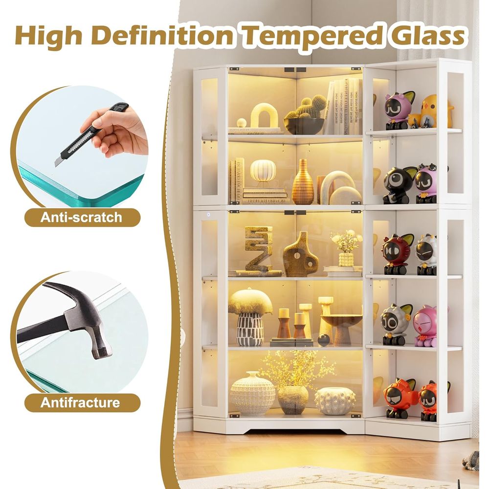 White LED-Illuminated Glass Di – Collectible Collection recenzja i cena