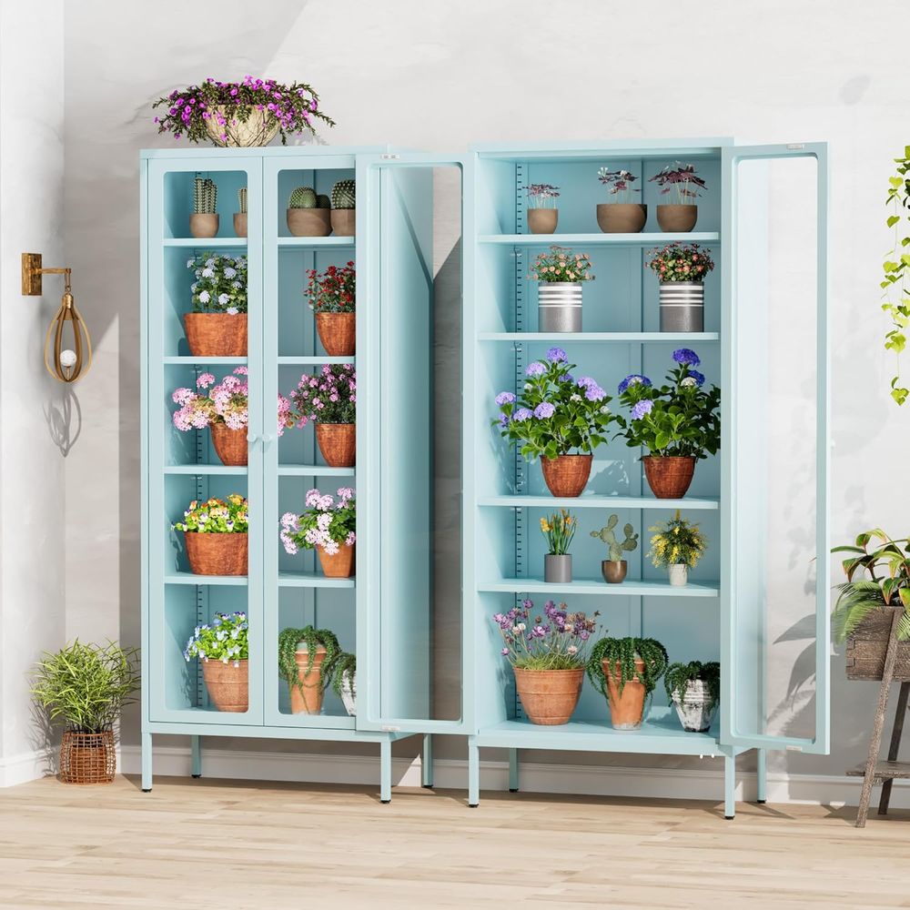 Tall Glass Display Cabinet for – Collectible Collection recenzja i cena