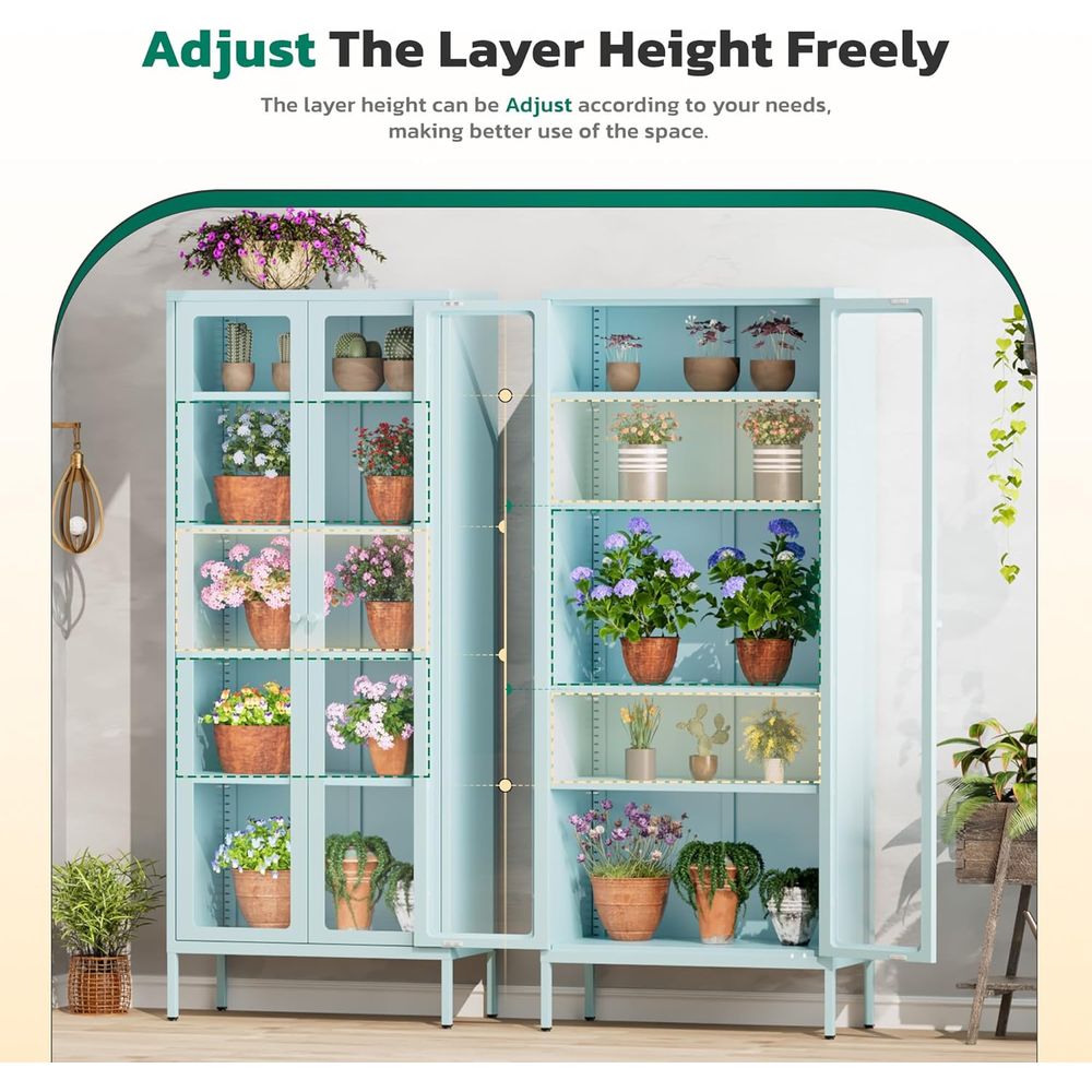 Tall Glass Display Cabinet for – Collectible Collection recenzja i cena