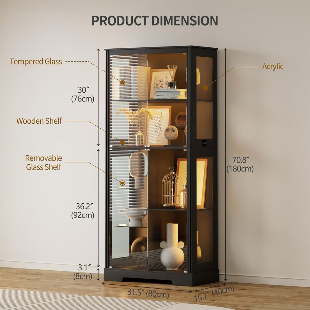71 Illuminated Glass Curio Cab – Collectible Collection recenzja i cena