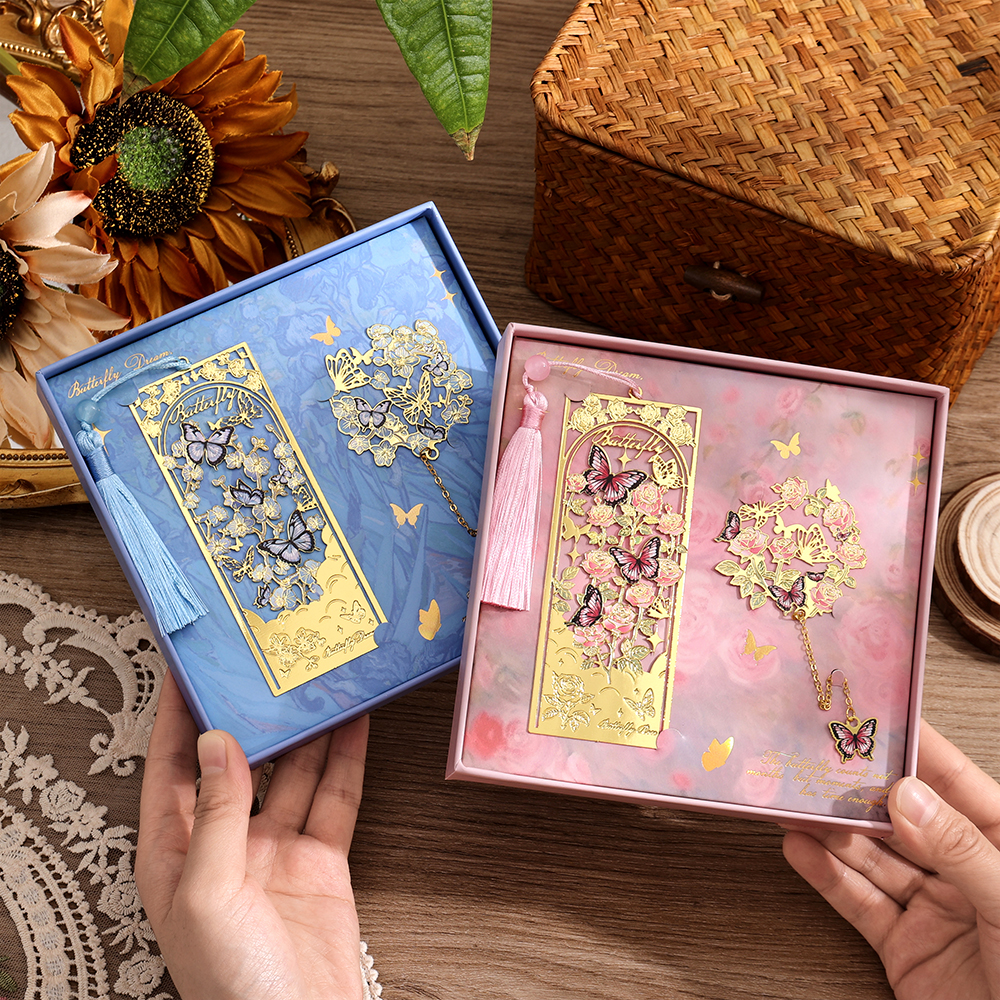 2 Pcs Butterfly Bookmarks With – Vintage Collectibles recenzja i cena