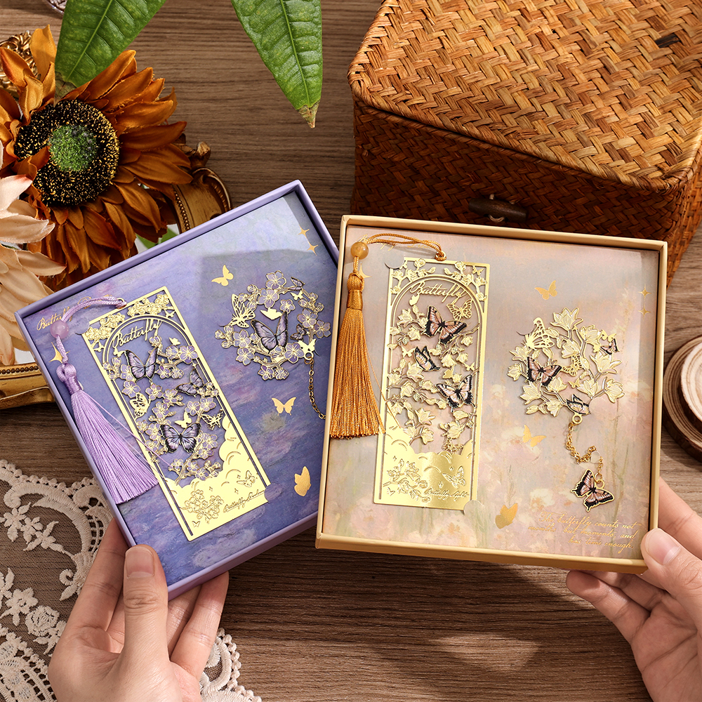 2 Pcs Butterfly Bookmarks With – Vintage Collectibles recenzja i cena