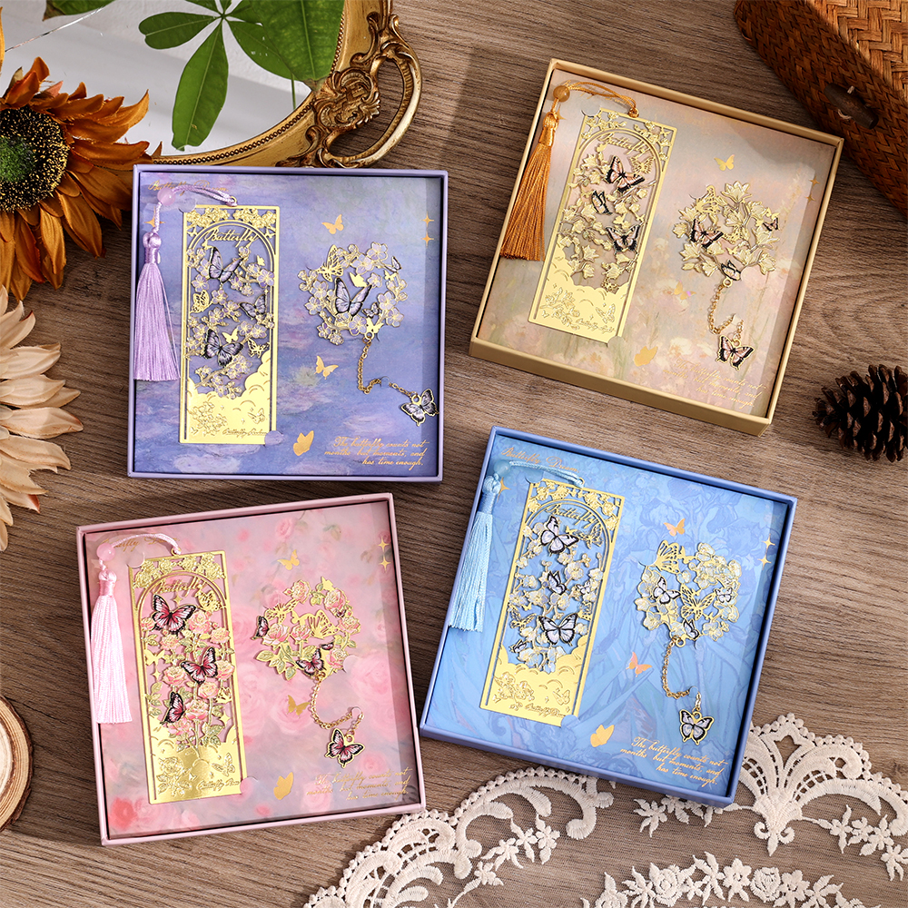 2 Pcs Butterfly Bookmarks With – Vintage Collectibles recenzja i cena
