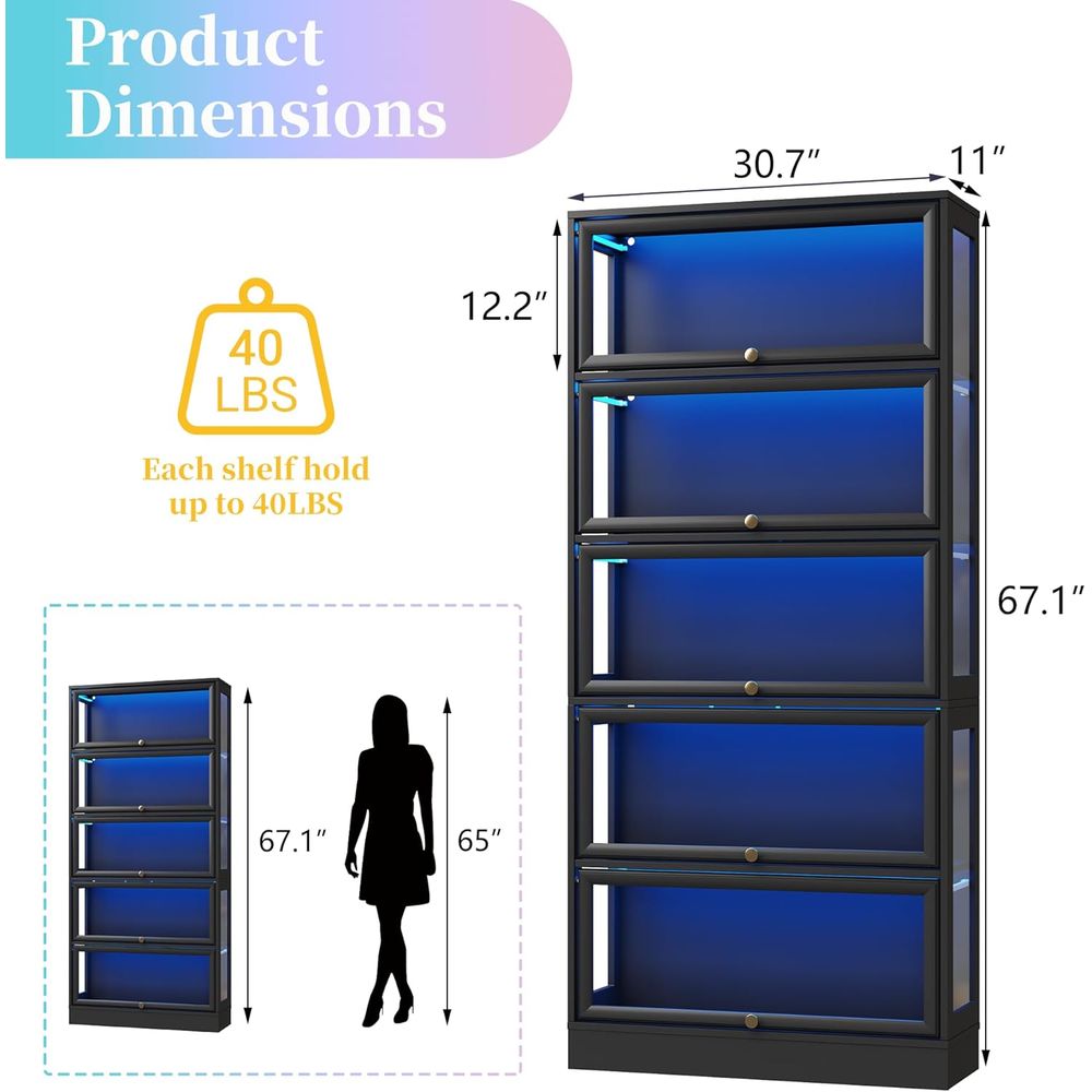 5-Tier Acrylic Glass Display C – Collectible Collection recenzja i cena