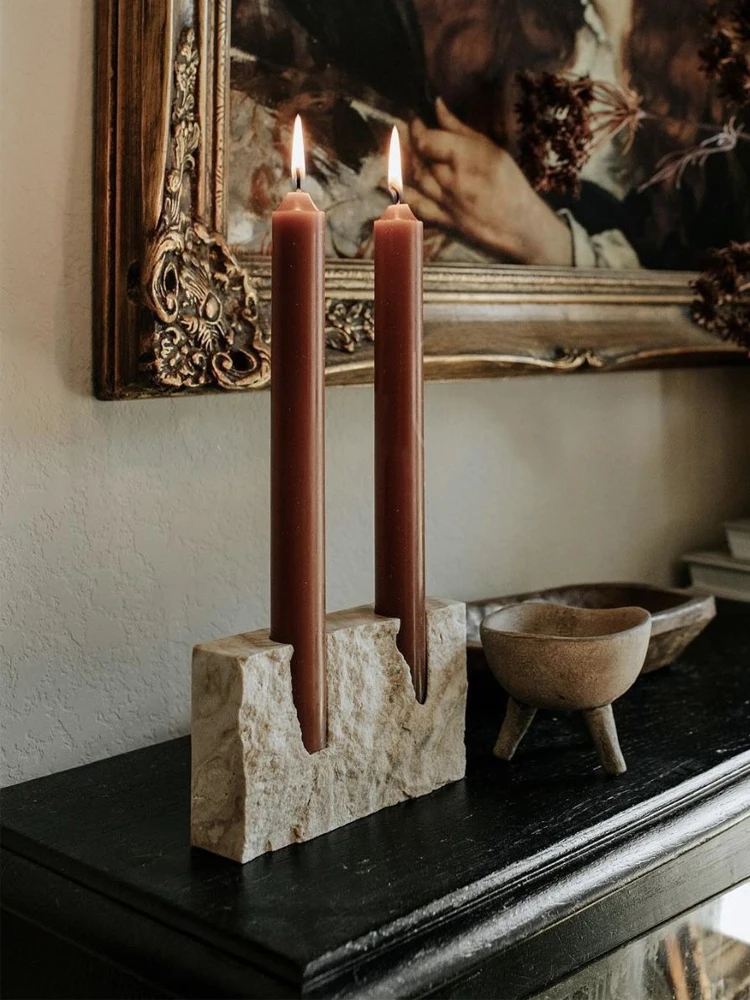 2 Holes Marble Candlestick Hol – Vintage Collectible Marbles recenzja i cena
