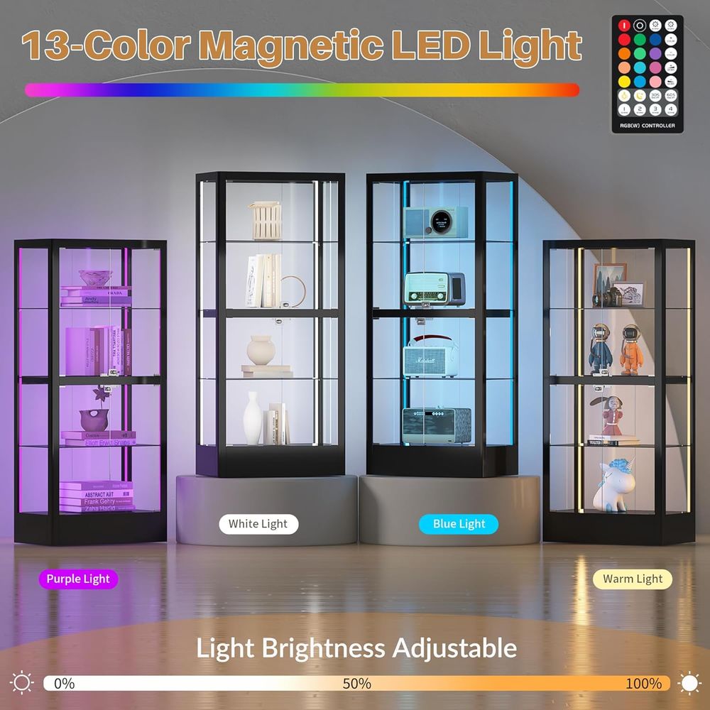 4-Sided Lockable Glass Display – Collectible Collection recenzja i cena