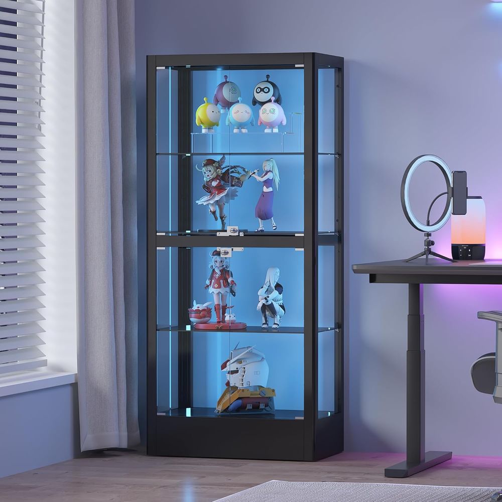 4-Sided Lockable Glass Display – Collectible Collection recenzja i cena