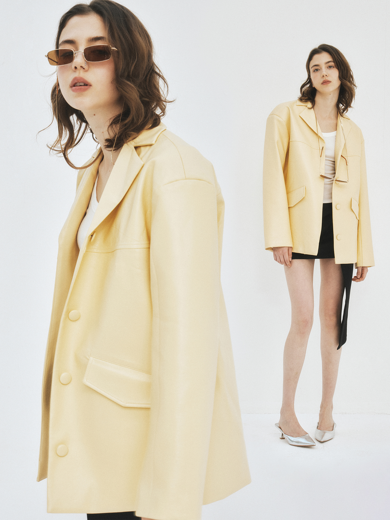Elegant Vintage Style Yellow L – Vintage Collectible Clothing recenzja i cena