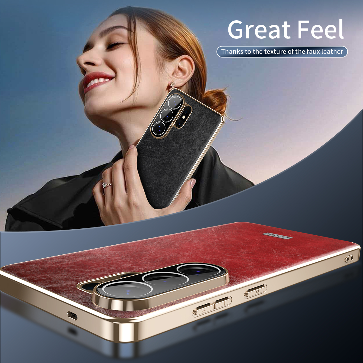 Luxury Business Oil-Wax Textur – Camera Leather Case recenzja i cena