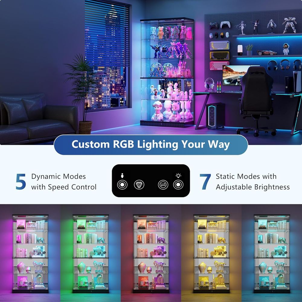 LED-Illuminated 5-Tier Lockabl – Collectible Collection recenzja i cena