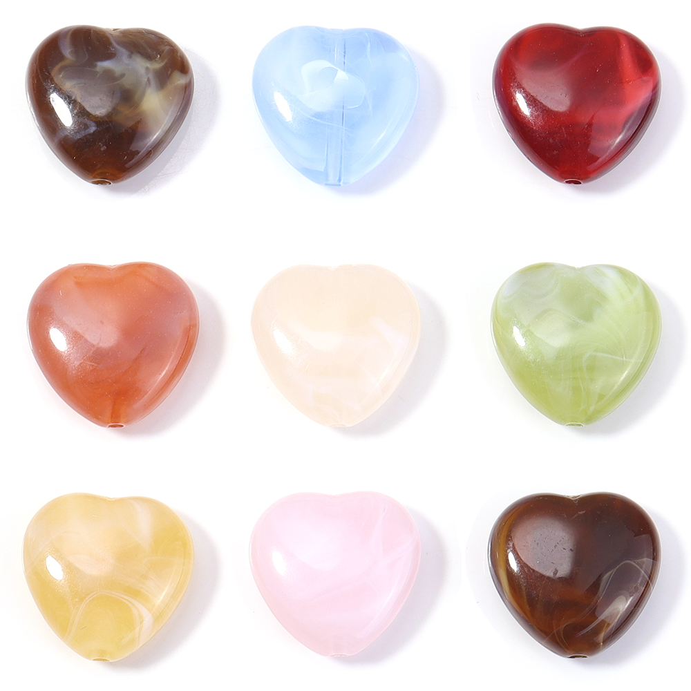 30pcs/lot Heart Shape Acrylic  – Vintage Collectible Marbles recenzja i cena