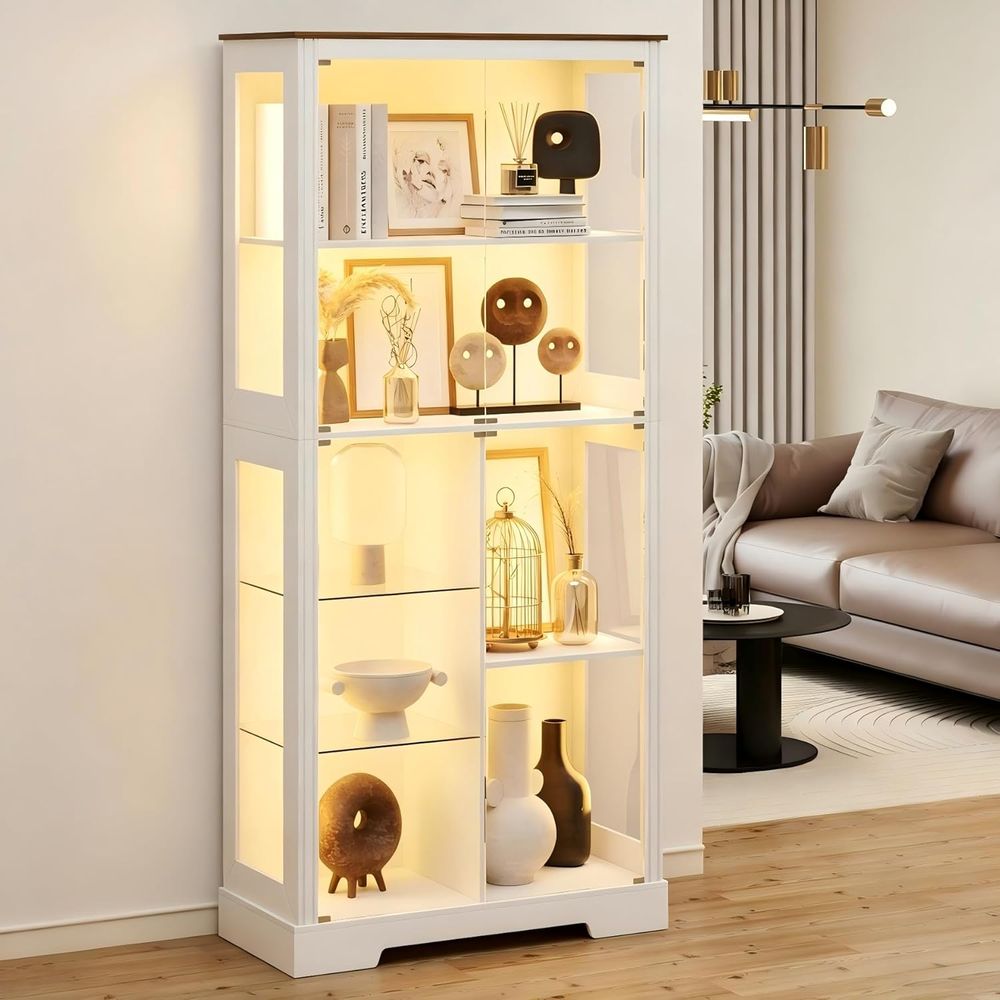 7-Tier Glass Display Cabinet w – Collectible Collection recenzja i cena