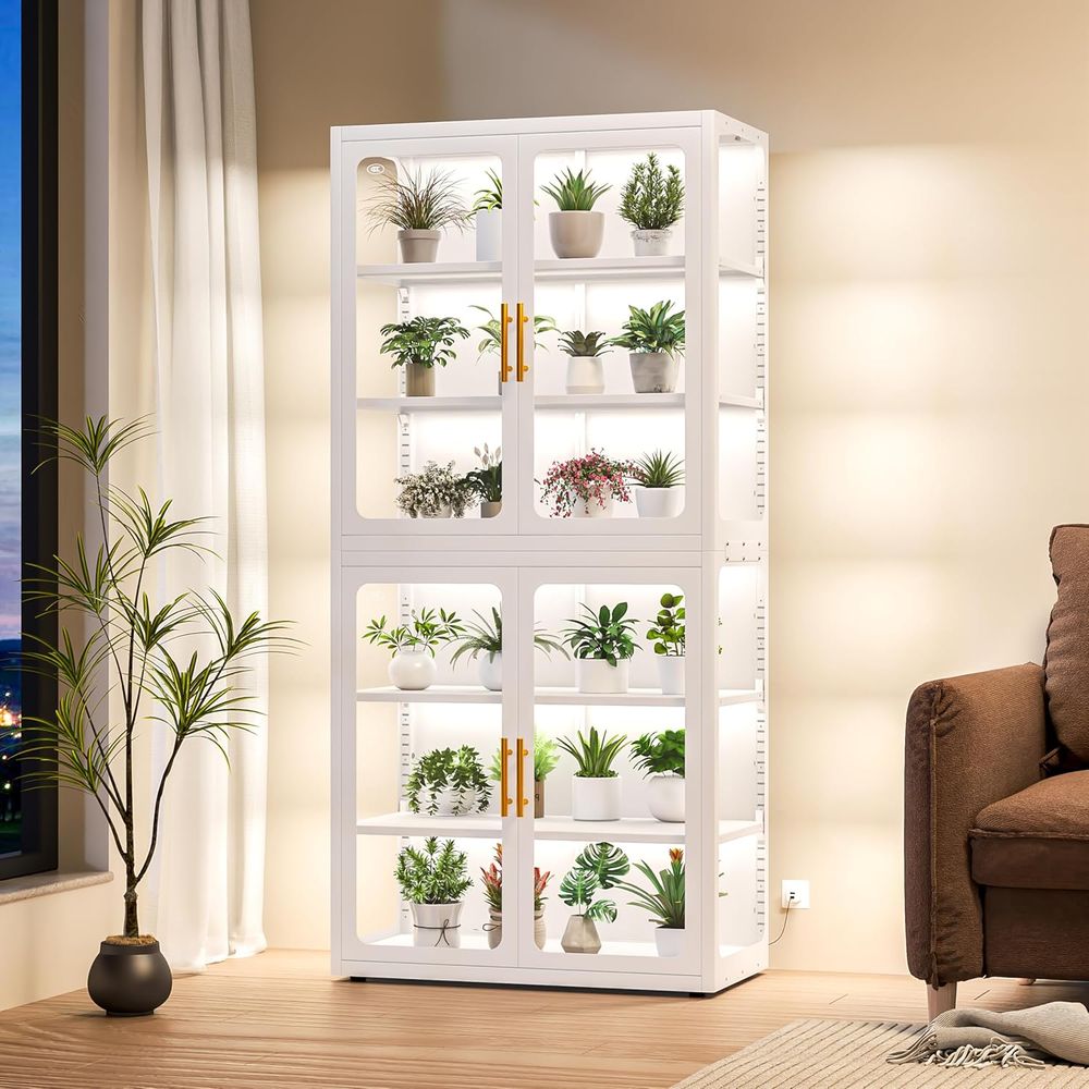68 White Glass Display Cabinet – Collectible Collection recenzja i cena